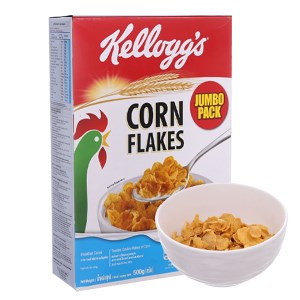Ngũ cốc Kellogg's Corn Flakes vị bắp hộp 500g