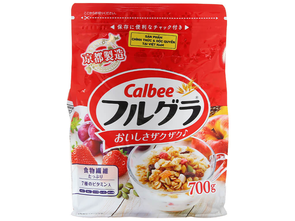 Ngũ Cốc Calbee Đỏ 700g - Lựa Chọn Tuyệt Vời Cho Bữa Sáng Dinh Dưỡng