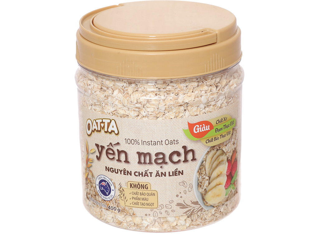 Yến mạch nguyên chất Oatta hũ 400g 1