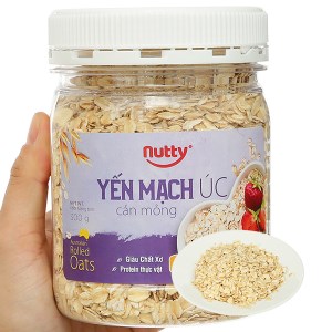 Yến mạch Úc cán mỏng Nutty hộp 300g