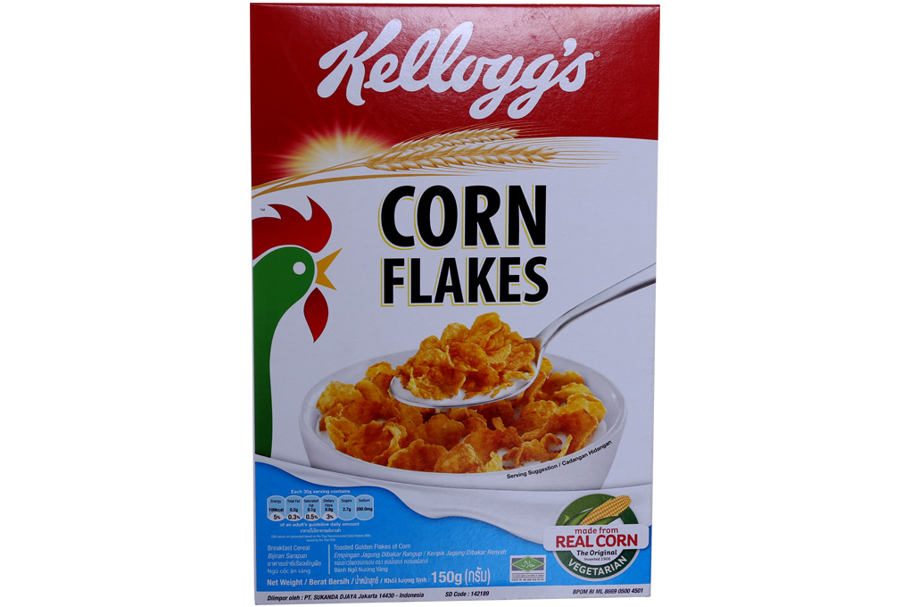 Ngũ cốc dinh dưỡng Kellogg's Corn Flakes hộp 150g