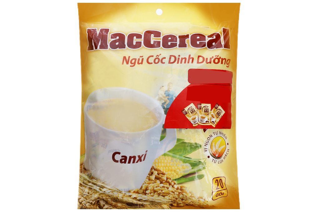Ngũ cốc dinh dưỡng Maccereal Canxi 28g (bịch 20 gói)