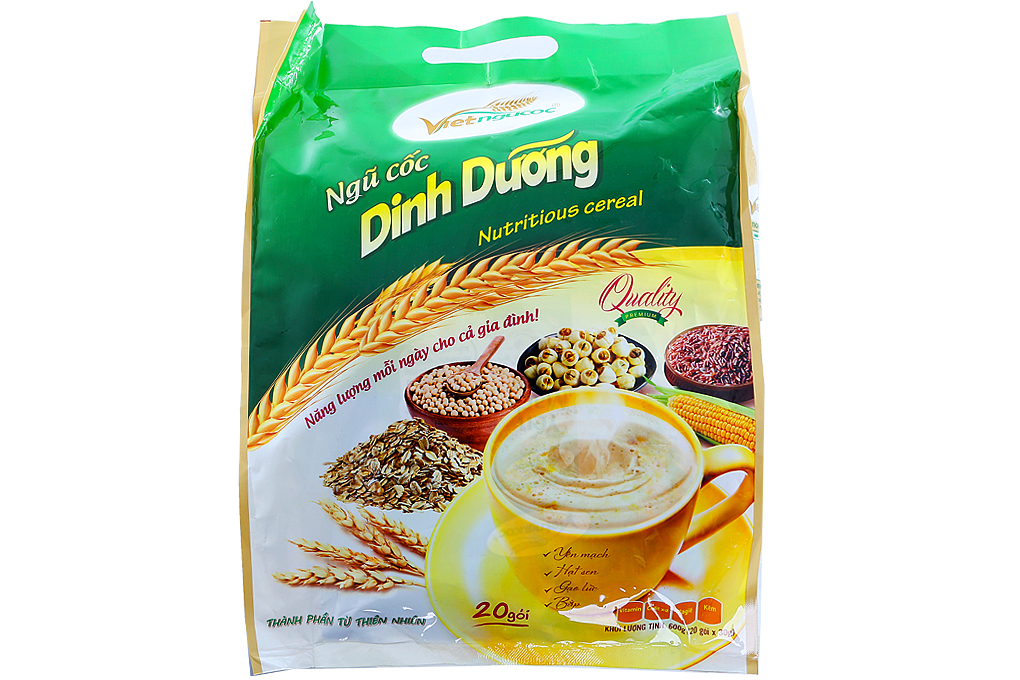 Ngũ cốc dinh dưỡng Việt Ngũ Cốc gói 30g (bịch 20 gói)