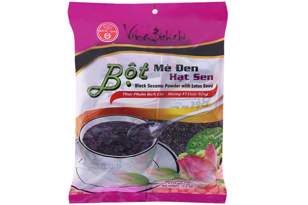 Bột mè đen hạt sen Bích Chi bịch 350g