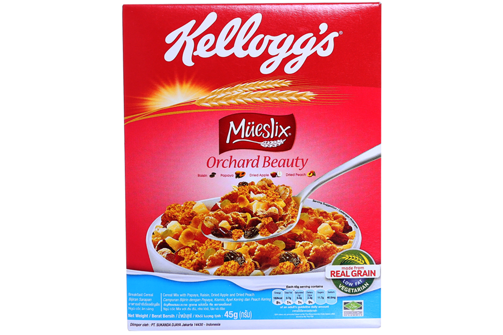 Ngũ cốc dinh dưỡng Mueslix Orchard Beauty hộp 45g