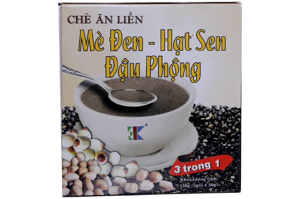 Chè ăn liền mè đen-hạt sen-đậu phộng 3K 150g