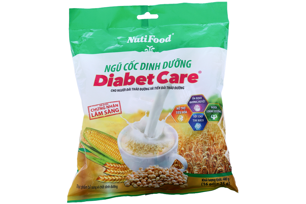 Ngũ cốc dinh dưỡng DiabetCare gói 25g (bịch 16 gói)