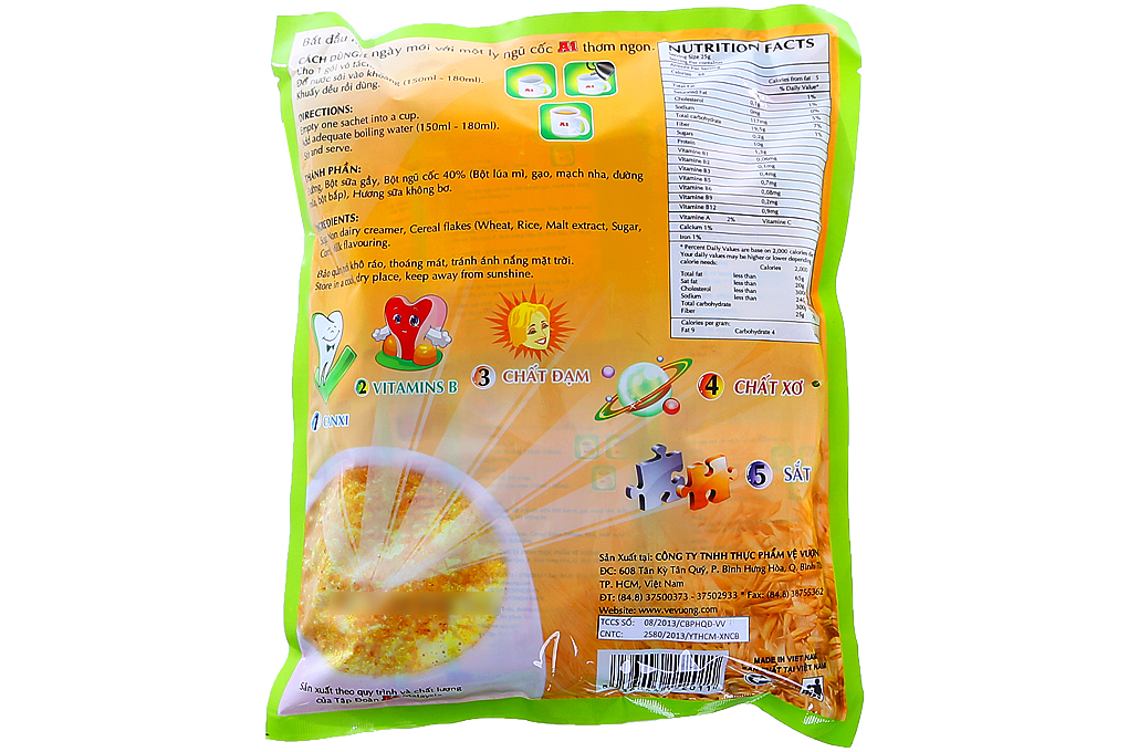 Ngũ cốc dinh dưỡng A1 gói 25g (bịch 20 gói)