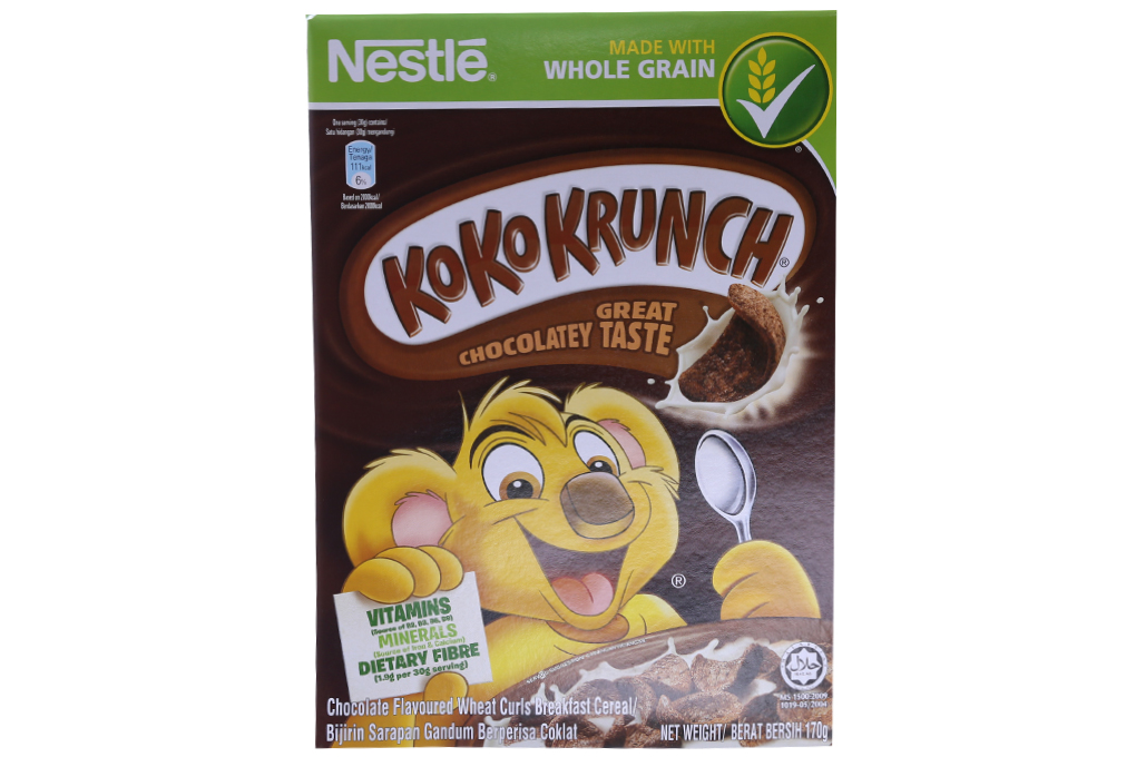 Ngũ cốc ăn sáng Nestle Koko Krunch hộp 170g