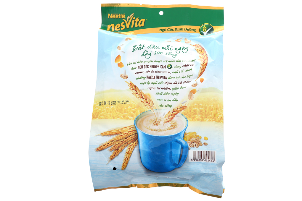 Bột ngũ cốc Nestle Nesvita ít đường bịch 400g