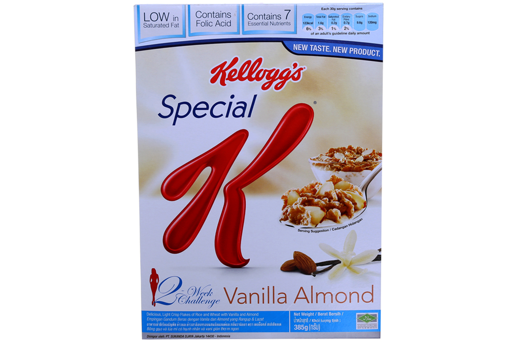 Ngũ cốc dinh dưỡng Kellogg's Special Vanilla Almond hộp 385g