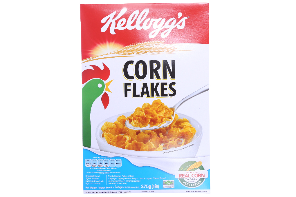Ngũ cốc dinh dưỡng Kellogg's Corn Flakes hộp 275g