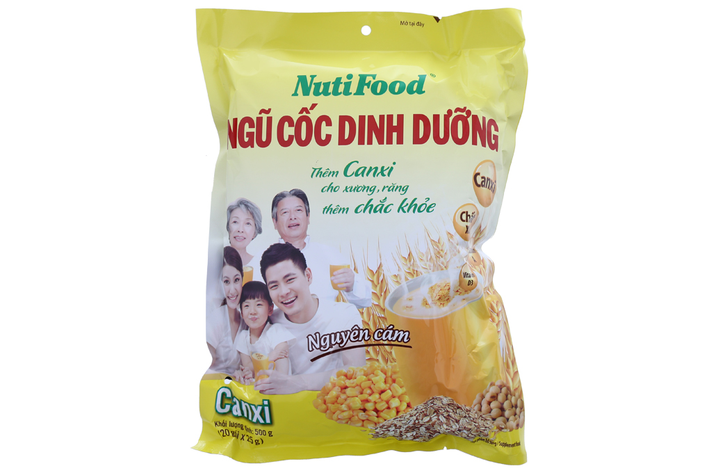 Ngũ cốc dinh dưỡng Nutifood gói 25g (bịch 20 gói)