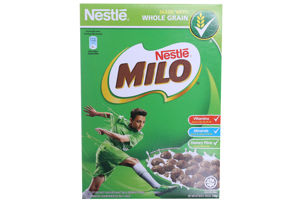 Ngũ cốc ăn sáng Nestle Milo hộp 170g