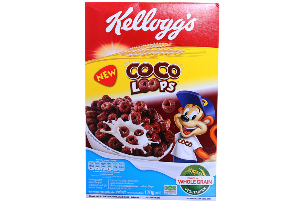 Ngũ cốc dinh dưỡng Kellogg's Coco Loops hộp 170g