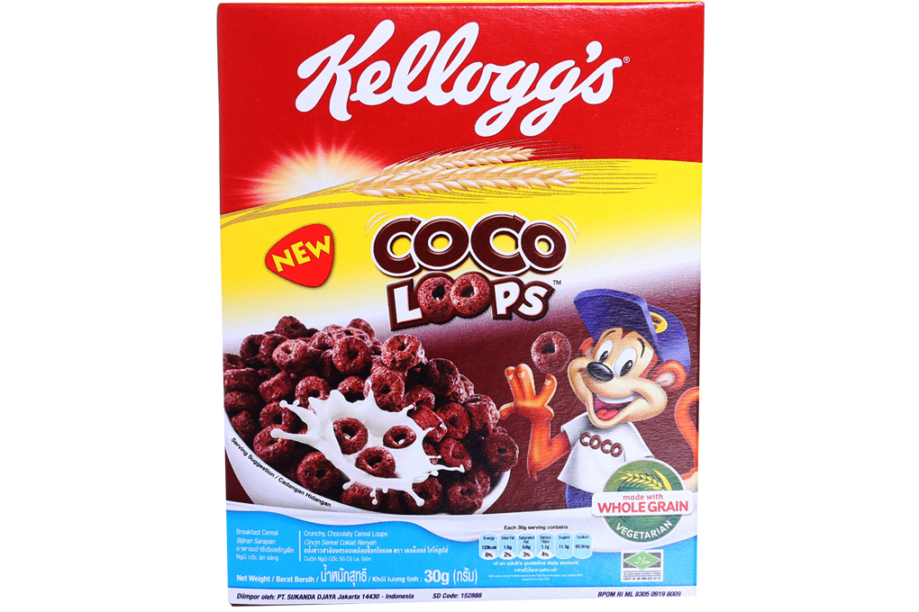Bột ngũ cốc dinh dưỡng Kellogg's Coco Loops hộp 30g