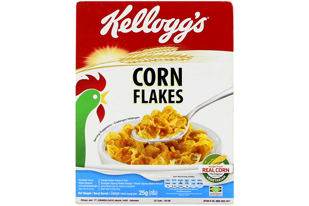 Ngũ cốc dinh dưỡng Kellogg's Corn Flakes hộp 25g