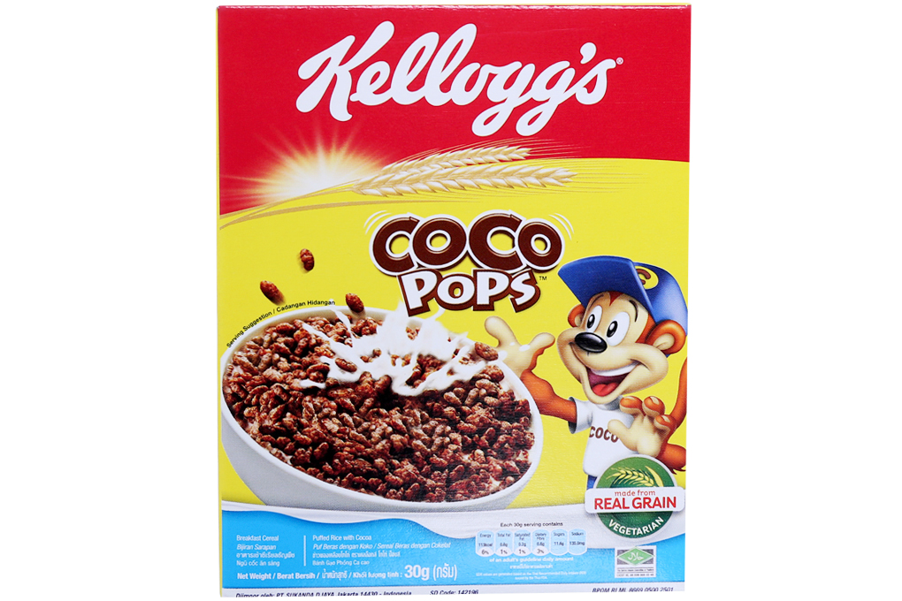 Ngũ cốc Kellogg's Coco Pops hương Socola hộp 30g