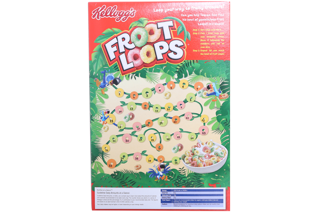 Ngũ cốc dinh dưỡng Kellogg's Froot Loops hộp 160g