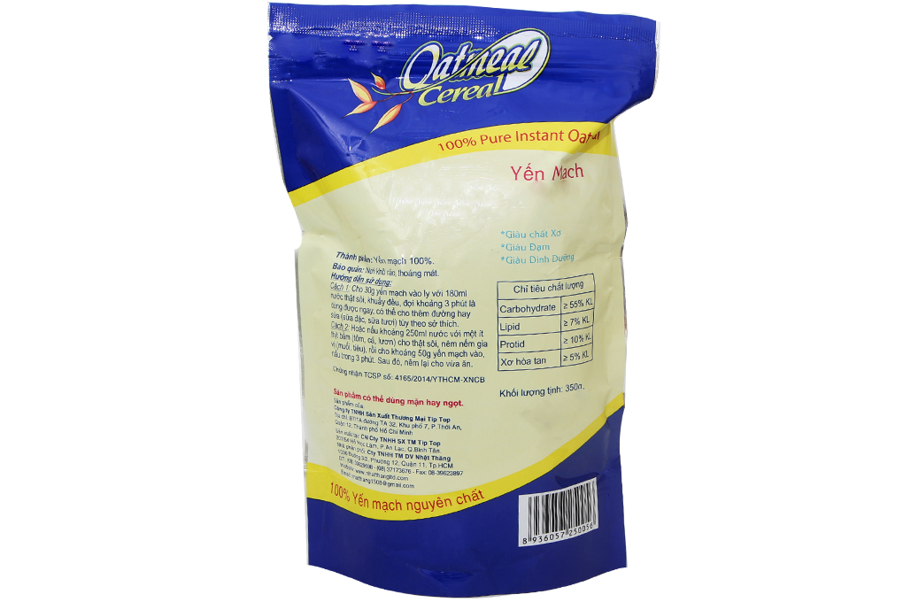 Ngũ cốc yến mạch Oatmeal Cereal gói 350g