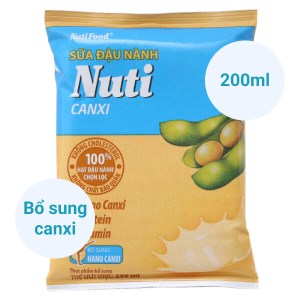 Sữa đậu nành Nuti Canxi bịch 200ml
