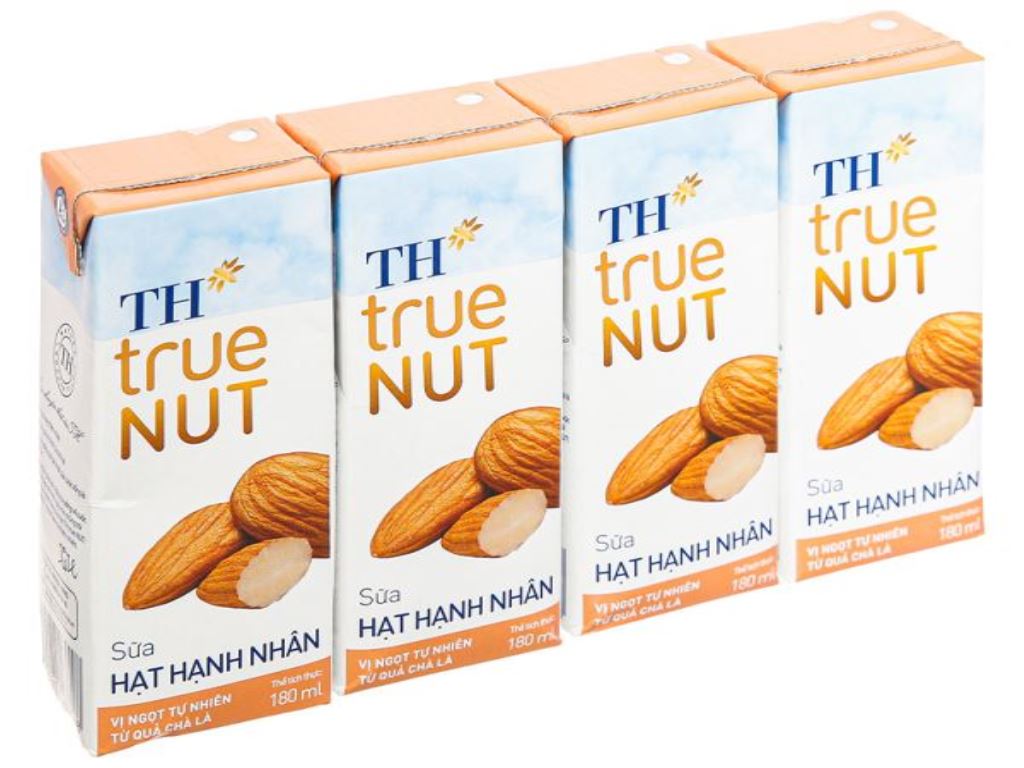 Lốc 4 hộp sữa hạnh nhân TH True Nut 180ml 1