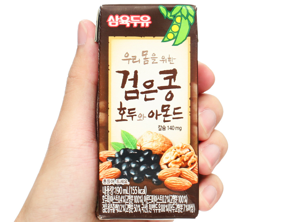 Sữa đậu đen óc chó hạnh nhân Sahmyook 190ml 14