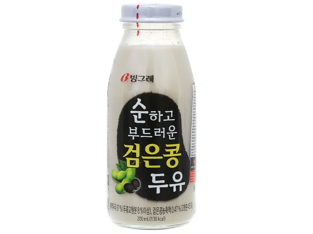 Sữa đậu nành và đậu đen Binggrae chai 200ml 1