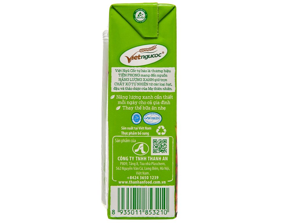 Thùng 40 hộp yến mạch đậu đỏ Việt Ngũ Cốc 180ml 7