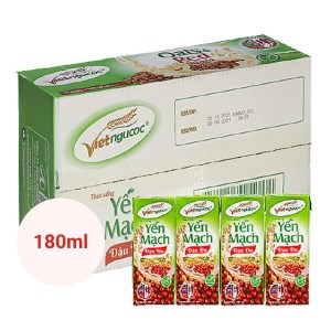 Thùng 40 hộp yến mạch đậu đỏ Việt Ngũ Cốc 180ml