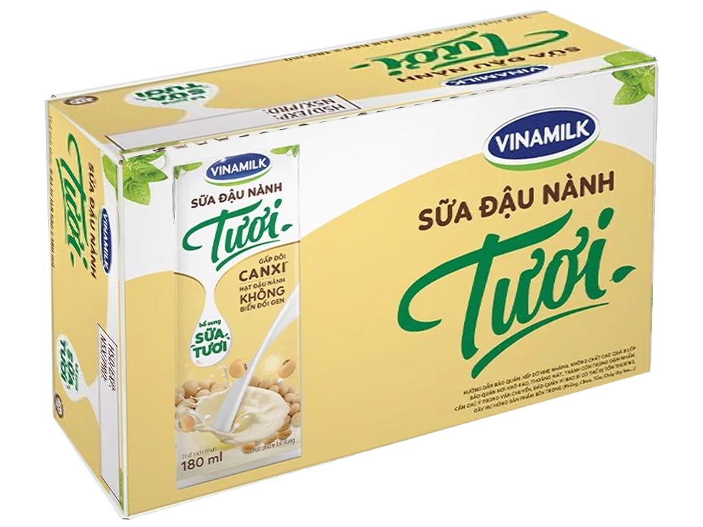 Đậu nành tươi Vinamilk: Hãy thưởng thức sản phẩm đậu nành tươi Vinamilk nếu bạn muốn bổ sung lượng protein và chất sữa tươi cho cơ thể. Được chế biến từ nguyên liệu tự nhiên và đảm bảo vệ sinh an toàn thực phẩm, đậu nành tươi Vinamilk đã trở thành lựa chọn hàng đầu của rất nhiều người tiêu dùng. Hãy xem hình ảnh liên quan để tìm hiểu thêm về sản phẩm này nhé!