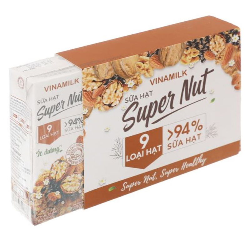 Thùng 24 hộp sữa hạt Vinamilk Super Nut