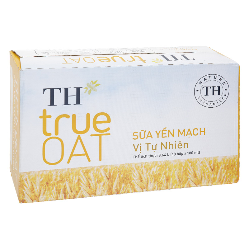 Lốc 4 hộp sữa yến mạch TH true Oat 180 ml (từ 2 tuổi) 13