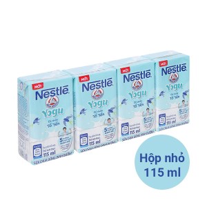 Lốc 4 hộp sữa chua uống tổ yến Nestlé Yogu 115ml