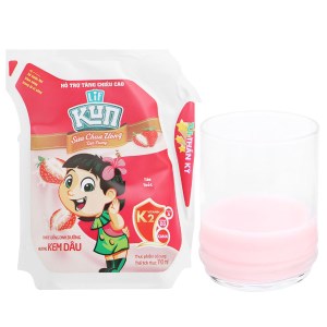 Sữa chua uống kem dâu LiF Kun túi 110ml