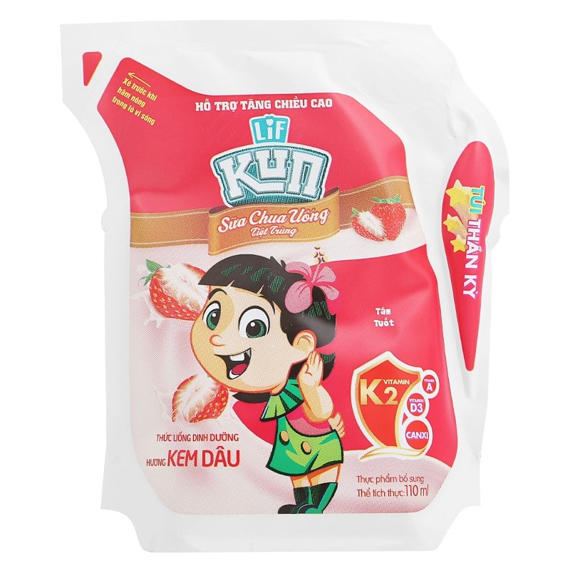 Thùng 24 túi sữa chua uống tiệt trùng LiF Kun