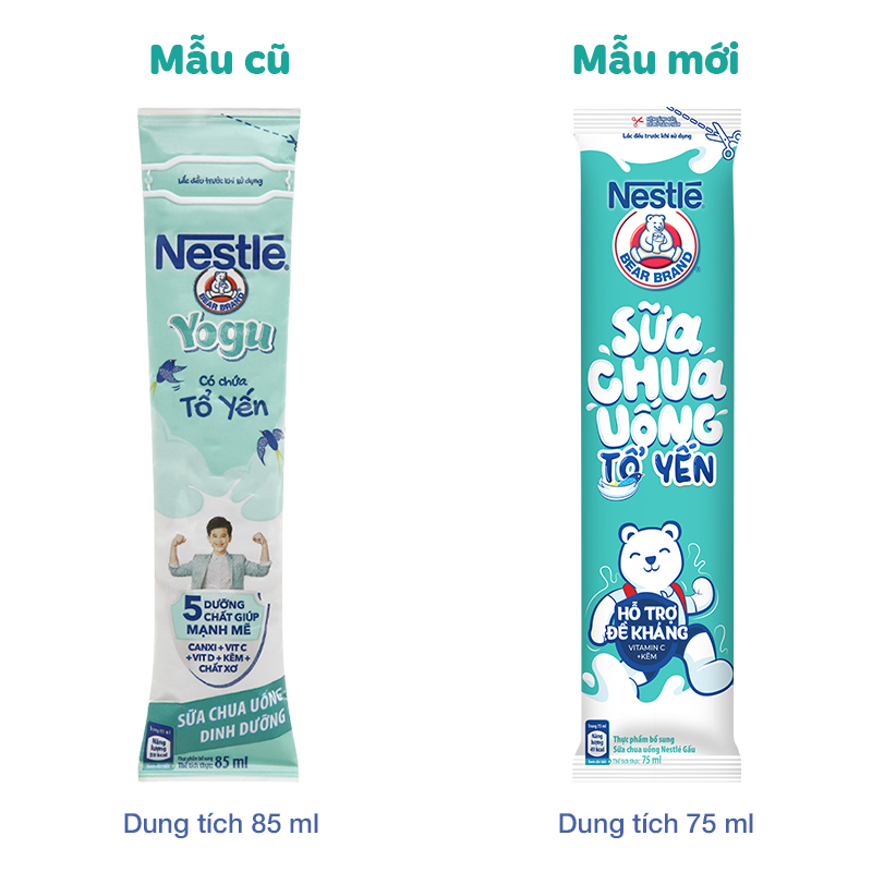 Sữa chua uống tổ yến Nestlé Yogu 75 ml (từ 1 tuổi) 2