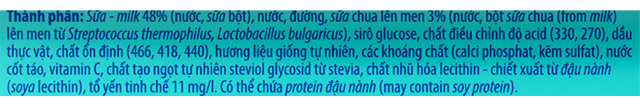 Thành phần dinh dưỡng Thành phần dinh dưỡng