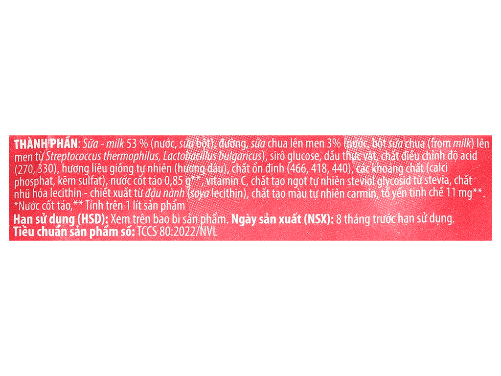 Thùng 28 gói sữa chua uống tổ yến hương dâu Nestlé Yogu 85ml 6