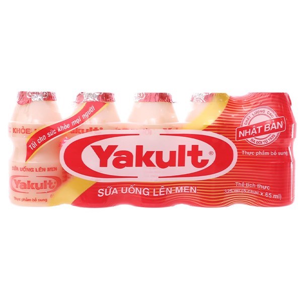 Lốc 5 Chai Sữa Chua Uống Lên Men Yakult 65 Ml (Từ 6 Tháng)