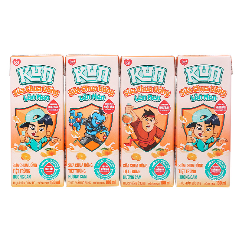 Thùng 48 hộp sữa chua uống LiF Kun vị cam 180 ml (từ 2 tuổi) - Giao bao bì ngẫu nhiên 21