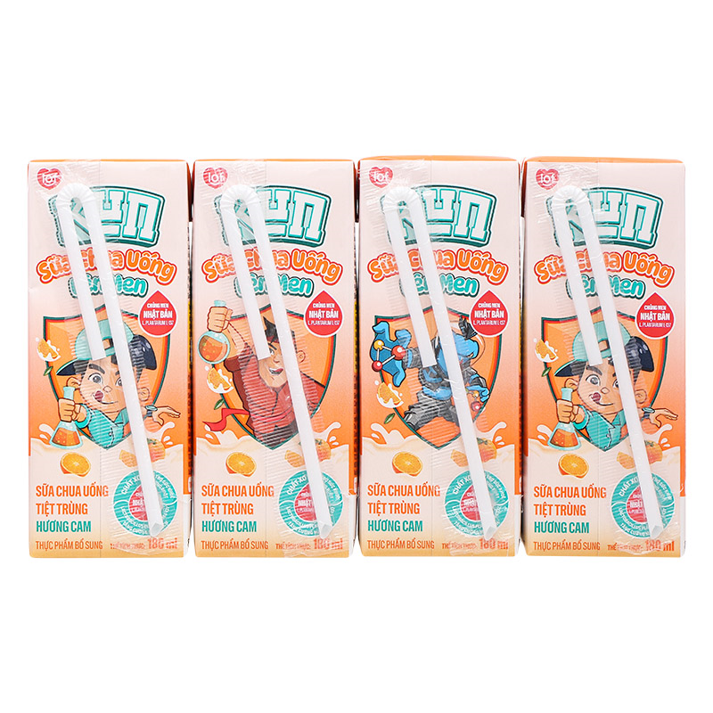 Thùng 48 hộp sữa chua uống LiF Kun vị cam 180 ml (từ 2 tuổi) - Giao bao bì ngẫu nhiên 22
