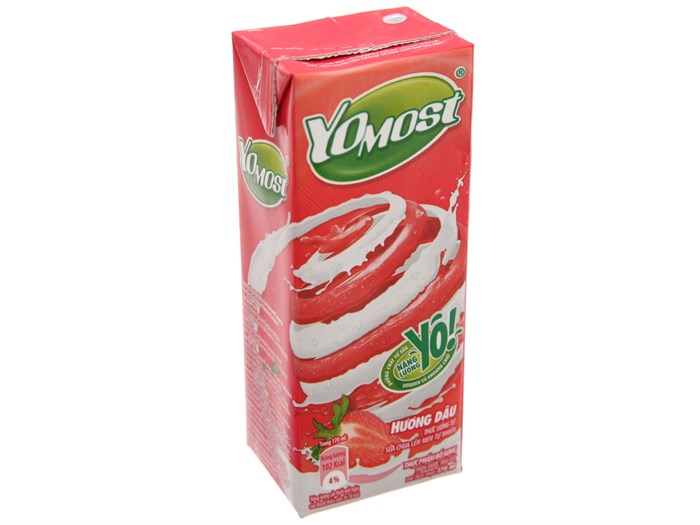Sữa chua uống dâu YoMost hộp 170ml giá tốt tại Bách hoá XANH