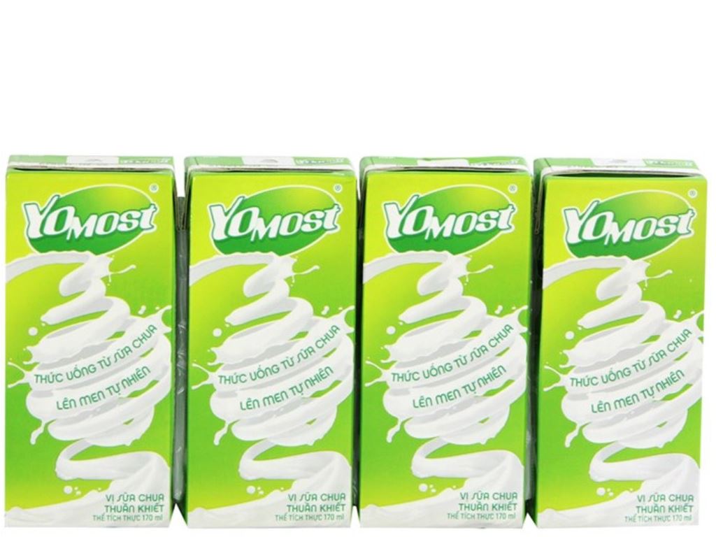 Lốc 4 hộp sữa chua YoMost 170ml giá tốt tại Bách hoá XANH