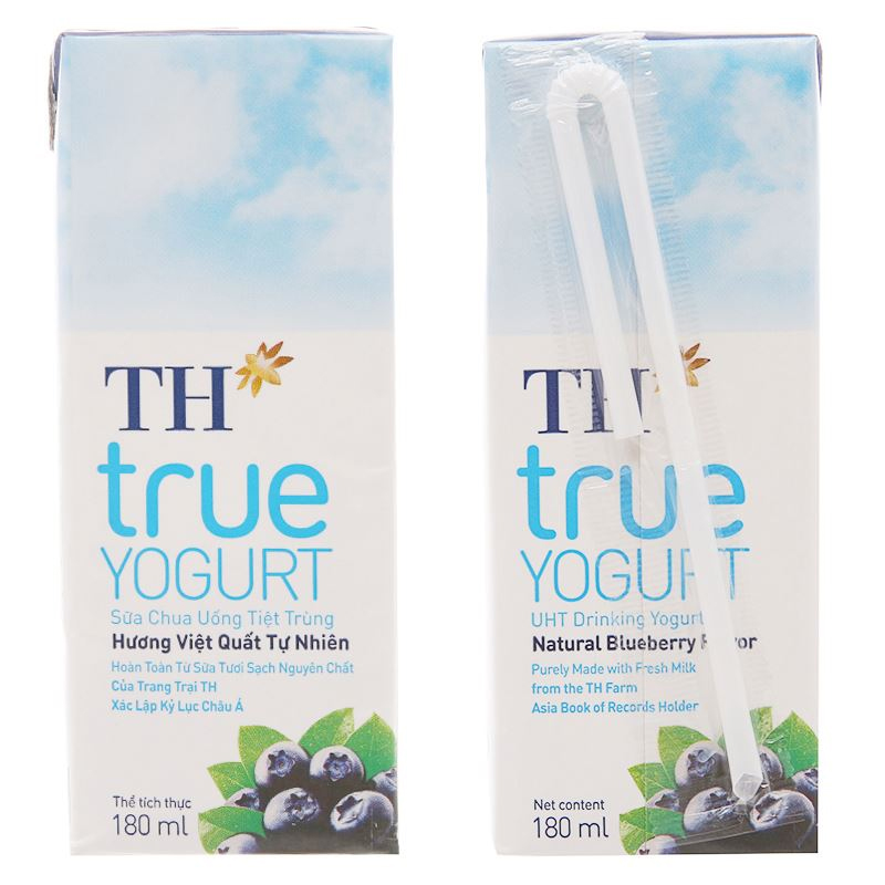 Sữa chua uống tiệt trùng TH true YOGURT hương việt quất 180 ml (từ 1 tuổi) 5