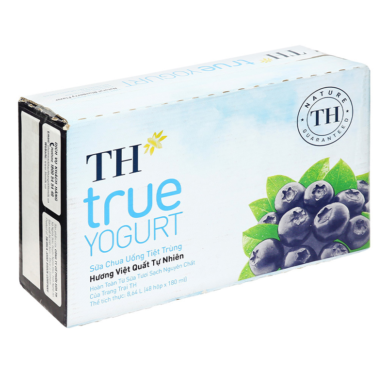 Sữa chua uống tiệt trùng TH true YOGURT hương việt quất 180 ml (từ 1 tuổi) 9