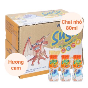 Thùng 48 chai sữa chua uống hương cam SuSu 80ml