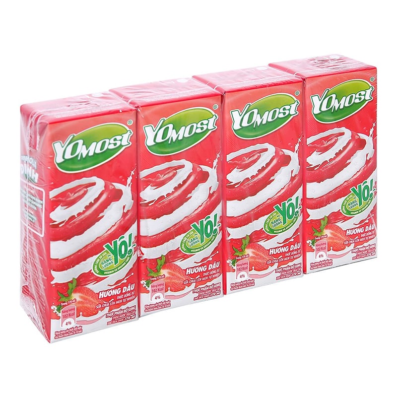Thùng 48 hộp sữa chua uống tiệt trùng Yomost