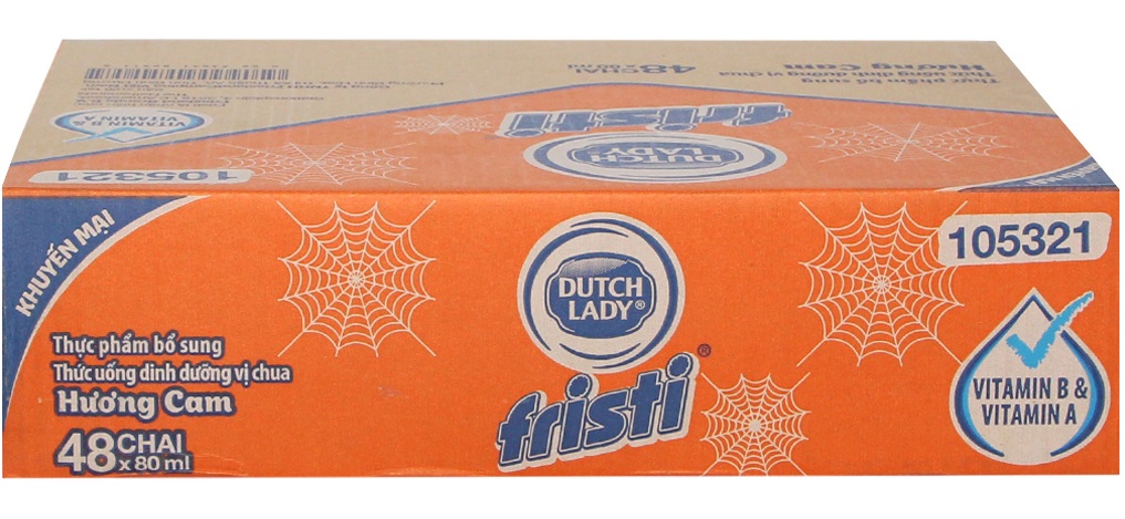 Sữa chua uống Fristi hương Cam chai 80ml (thùng 48 chai)