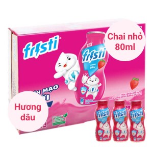 Thùng 48 chai sữa chua uống hương dâu Fristi 80ml
